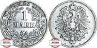 KAISERREICH 1 Mark J 9 - Kursmünze aus dem Kaiserreich -