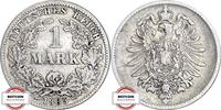 KAISERREICH 1 Mark J 9 - Kursmünze aus dem Kaiserreich -