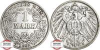 KAISERREICH 1 Mark J 17 - Kursmünze aus dem Kaiserreich -