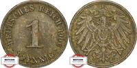KAISERREICH 1 Pfennig J 10 - Kursmünze aus dem Kaiserreich -