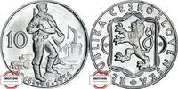 TSCHECHOSLOWAKAI 10 Kronen KM 40 - 10. Jahrestag des Aufstandes -