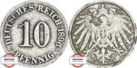 DEUTSCHLAND 10 Pfennig J 13 - Kursmünze aus dem Kaiserreich -