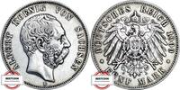 SACHSEN 5 Mark J 125 - geprägt unter König Albert -