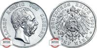 SACHSEN 5 Mark J 125 - geprägt unter König Albert -