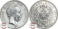 SACHSEN 5 Mark J 125 - geprägt unter König Albert -
