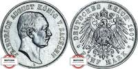 SACHSEN 5 Mark J 136 - geprägt unter König Friedrich August III. -