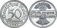 WEIMARER REPUBLIK 50 Pfennig j 301 Kursmünze -