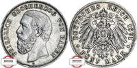 BADEN 5 Mark J 29 - geprägt unter Großherzog Friedrich I. -