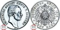 SACHSEN 5 Mark J 136 - geprägt unter König Friedrich August III. - TOP -