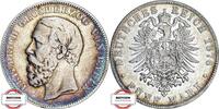 BADEN 5 Mark J 27F - geprägt unter Großherzog Friedrich I. -