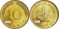 BRD 10 Pfennig J 383 Seltenes Jahr und Buchstabe -