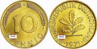 BRD 10 Pfennig J 383 Seltenes Jahr und Buchstabe -