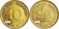 BRD 10 Pfennig J 383 Seltenes Jahr und Buchstabe -