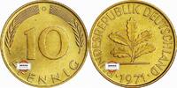 BRD 10 Pfennig J 383 Seltenes Jahr und Buchstabe -