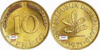 BRD 10 Pfennig J 383 Seltenes Jahr und Buchstabe -