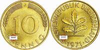 BRD 10 Pfennig J 383 Seltenes Jahr und Buchstabe -