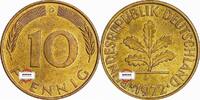 BRD 10 Pfennig J 383 Seltenes Jahr und Buchstabe -