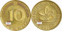 BRD 10 Pfennig J 383 Seltenes Jahr und Buchstabe -