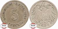 KAISERREICH 5 Pfennig J 12 - Kursmünze aus dem Kaiserreich -