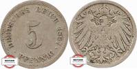 KAISERREICH 5 Pfennig J 12 - Kursmünze aus dem Kaiserreich -