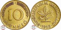 BRD 10 Pfennig J 383 Seltenes Jahr und Buchstabe -
