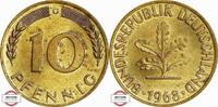 BRD 10 Pfennig J 383 Seltenes Jahr und Buchstabe -