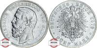 BADEN 5 Mark J 27F - geprägt unter Großherzog Friedrich I. -