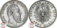 WÜRTTEMBERG 5 Mark J 173 - geprägt unter König Karl -