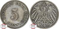 DEUTSCHLAND 5 Pfennig J 12 - Kursmünze aus dem Kaiserreich -