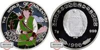 NORD-KOREA 100 Won 1996 KM 519 - Robin Hood - coloriert PP
