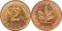BRD 2 Pfennig J 381 - Kursmünze -