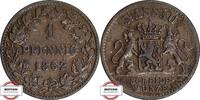 NASSAU 1 Pfennig KM 75 - geprägt unter Herzog Adolph -