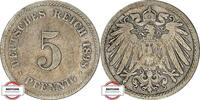 KAISERREICH 5 Pfennig J 12 - Kursmünze aus dem Kaiserreich -