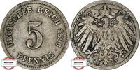 KAISERREICH 5 Pfennig J 12 - Kursmünze aus dem Kaiserreich -