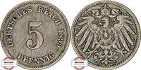 KAISERREICH 5 Pfennig J 12 - Kursmünze aus dem Kaiserreich -