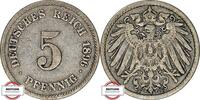 KAISERREICH 5 Pfennig J 12 - Kursmünze aus dem Kaiserreich -