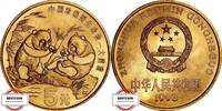 CHINA 5 Yuan KM 469 - Tiere auf der Roten Liste - Zwei Pandas -