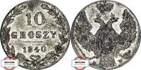 POLEN 10 Groszy KM 113a - geprägt unter Nikolaus I. -