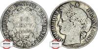 FRANKREICH 50 Centimes KM 834 - Belorbeertes Bildnis der Ceres -