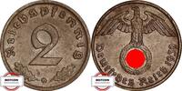 DRITTE REICH 2 Pfennig J 362 - Kursmünze -