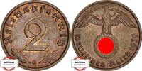 DRITTE REICH 2 Pfennig J 362 - Kursmünze -