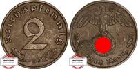 DRITTE REICH 2 Pfennig J 362 - Kursmünze -