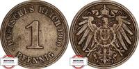 KAISERREICH 1 Pfennig J 10 - Kursmünze aus dem Kaiserreich -
