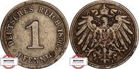 KAISERREICH 1 Pfennig J 10 - Kursmünze aus dem Kaiserreich -