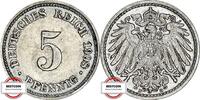 KAISERREICH 5 Pfennig J 12 - Kursmünze -