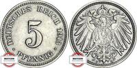 KAISERREICH 5 Pfennig J 12 - Kursmünze -