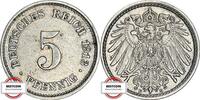 KAISERREICH 5 Pfennig J 12 - Kursmünze -