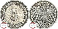 KAISERREICH 5 Pfennig J 12 - Kursmünze -