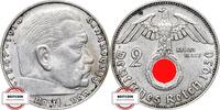 DRITTE REICH 2 Reichsmark J 366 - Paul von Hindenburg -