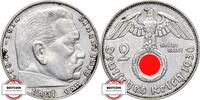 DRITTE REICH 2 Reichsmark J 366 - Paul von Hindenburg -